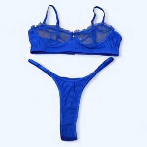 Royal Blue Lingerie Set